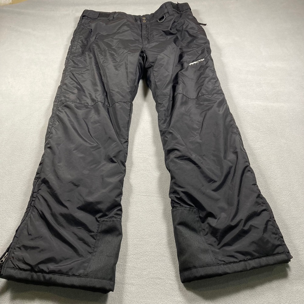 Arctix Snow Pants Mens Large Black Straight Mid Rise Essential Solid